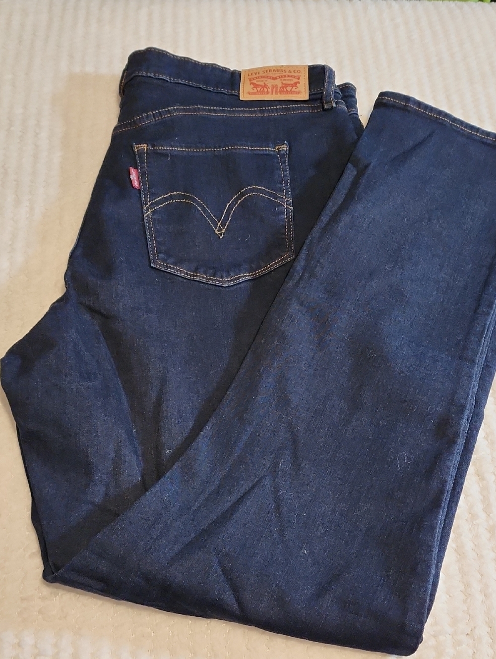 Levi's Classic Mid Rise Skinny  Dark Blue Jeans